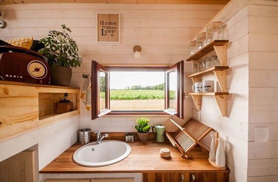 Fast Delivery  Mini Caravan Travel Camper Camping Tiny House On Wheels