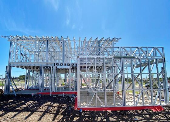 Australian Standard 2-Story Light Steel Prefab Modular Villa 8 Weeks Build Time