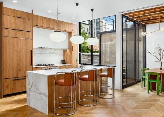 Hurricane Resist Prefabricated Bungalow Single Family Home , Steel Structure Luxury Villa