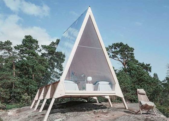 AS/NZS Prefab A Frame Hosue Studio للعمل العطلة كابينة الفندق الوحدة للعطلة