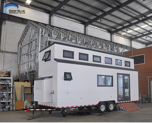 2‑Bedroom Luxury Mobile Tiny House On Wheels | AS/NZS Certified Trailer House Ready for Shipping