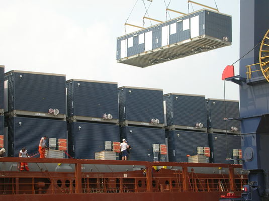 المباني المعدنية الحديثة المفضلة الاقتصادية المجموعات مع السطح النهائي المنزل المغطى بالألواح