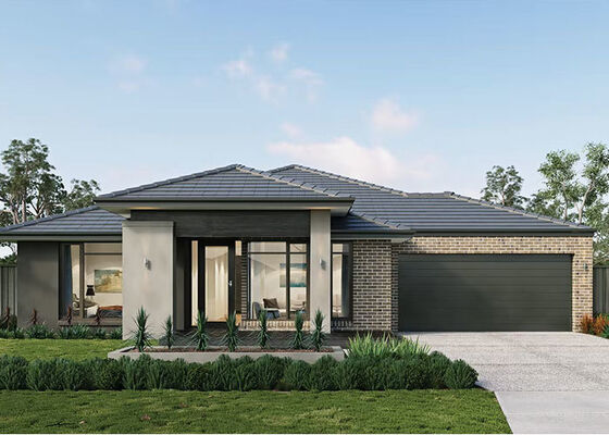 مجموعات منازل أمريكية مسبقة الصنع من الوحدات النمطية والإطارات الفولاذية خفيفة الوزن