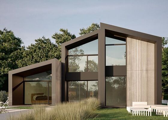 فيلا منزلية جاهزة مخصصة ومبنى مكتبي بنوافذ وأبواب ألمنيوم خارجية