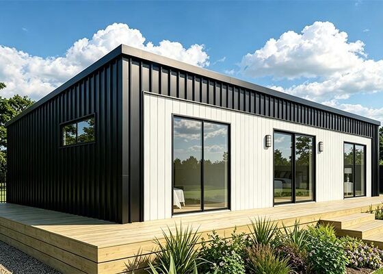 NZS Light Steel Frame Prefabricated House With Shower For Granny Flat And Worker Camp Housing