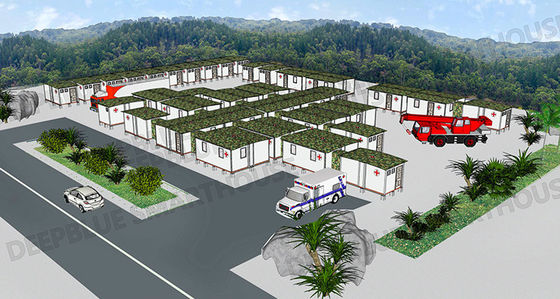 Deepblue نظام وحدات قابلة للطي التنمية السريعة المستشفى الإسكان الطارئ الملجأ العزلة بيت اللوتس