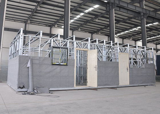 منازل الحاويات الحديثة من الفولاذ الخفيف المنازل الجاهزة البيت الأبيض ذات الطبقة الواحدة