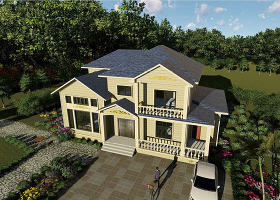 شهادة ICC-ES المنزل المجهز الفيلات منزل الإطار الفولاذ الخفيف مع أفضل سعر