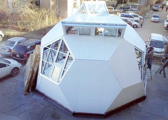 AS/NZS Standard Bungalow المنازل الصغيرة المجهزة مسبقاً القبة الحديثة المجهزة مسبقاً كوخ كرة القدم