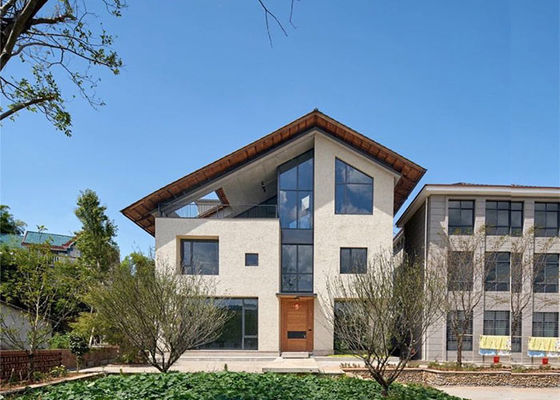 توفير الطاقة الفيلا الجاهزة ذات الطابقين الفولاذ الخفيف المباني الجاهزة الحياة الحديثة