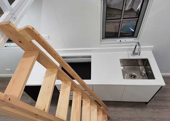 Hot Sale Light Steel Prefabricated Tiny House On Wheels Flordia With AS/US Standard