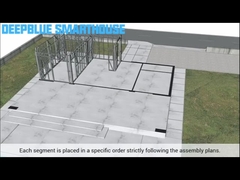 deepblue ligth steel frame hosue