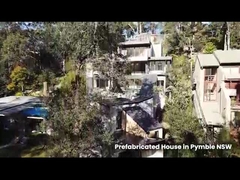 منزل جاهز بغرفتي نوم بحجم مخصص وسقف لوحة ساندويتش EPS / الصوف الصخري / PU