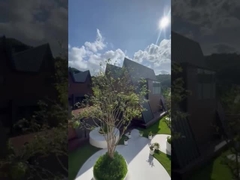 مجموعة منازل جاهزة مع إطار فولاذ خفيف منزل وحداتي لقضاء العطلات والتخييم