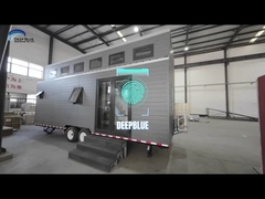 الولايات المتحدة ستاندر الحياه الواعي للبيئة والابتكار المعماري المنزل الصغير المجهز على العجلات