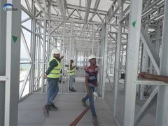 الإطار الفولاذي الخفيف المنازل المصنوعة مسبقا الحديقة الاستوديو التصميم الحديث المنازل الصغيرة